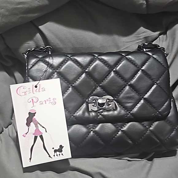Gilda Paris small black quilted pocket book - Picture 3 of 5